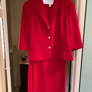 Red blazer with skirt